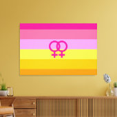 Toile Lesbienne Dawn Pride Femmes qui aiment les femmes (Insitu(Salon))