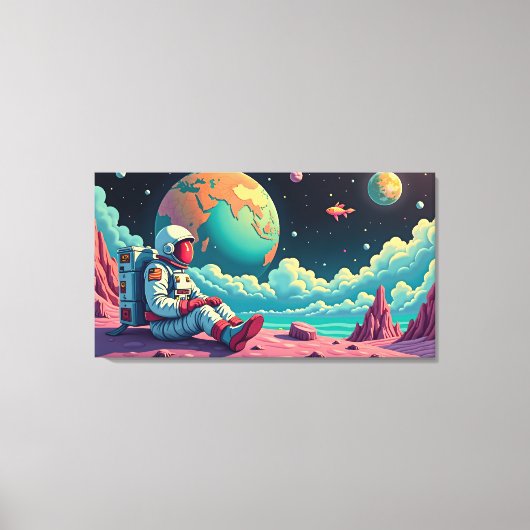 Toile L'espace entre les pensées (Recto)