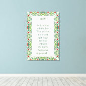 Toile L'ESPOIR est la chose avec les plumes qui perche (Insitu (Plancher de Bois))