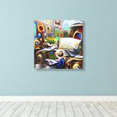 Toile L'esprit de l'enfant par la Fondation Shaw (Insitu (Plancher de Bois))