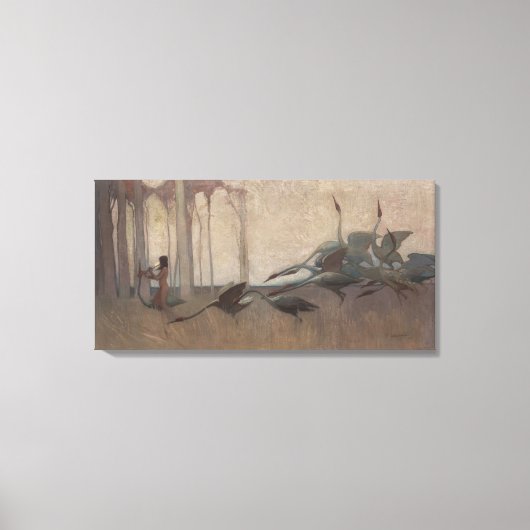 Toile L'Esprit des Plaines Sydney Long Mythologie (Recto)