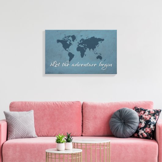 Toile Let the adventure begin (Insitu(Salon))
