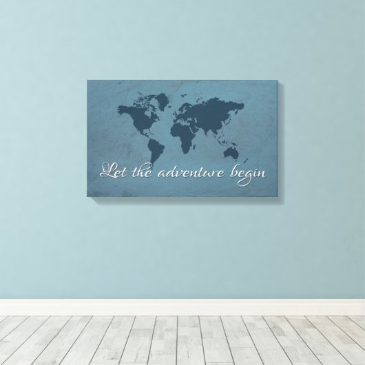 Toile Let the adventure begin (Insitu (Plancher de Bois))