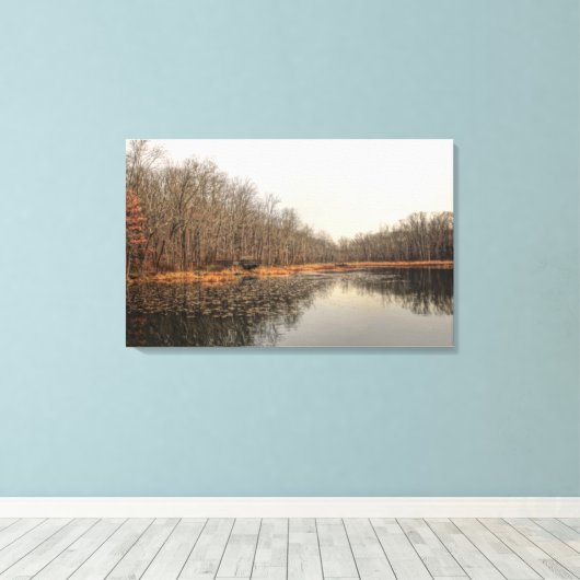 Toile L'étang (Insitu (Plancher de Bois))