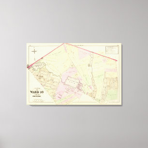 Toile L'étang Genève de Whipple fraise la carte d'atla