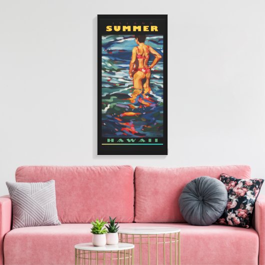 Toile L'été de l'île (Insitu(Salon))