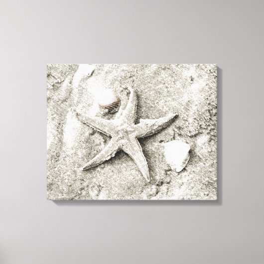Toile L'étoile dans le sable (Recto)