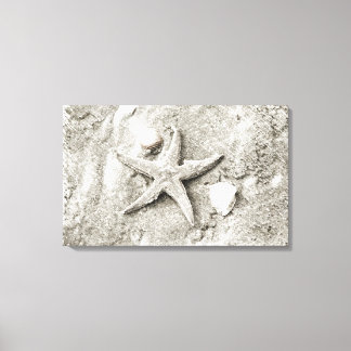 Toile L'étoile dans le sable