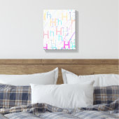 Toile Letter Confetti "H" (Insitu(Chambre))