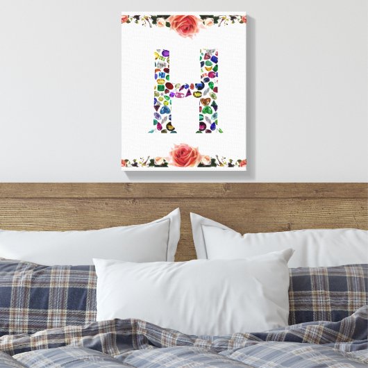 Toile Letter H Monogram (Insitu(Chambre))