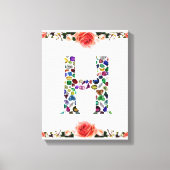 Toile Letter H Monogram (Recto)