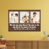 Toile Lettre à maman Personnalisée Collage personnalisé  (Insitu(Salon))