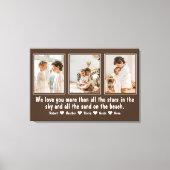 Toile Lettre à maman Personnalisée Collage personnalisé  (Recto)