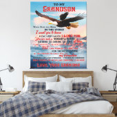 Toile Lettre À Mon Petit-Fils Cadeau, L'Idée Cadeau Bébé (Insitu(Chambre))