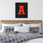 Toile Lettre "A" Monogramme néon clair (Insitu(Chambre))