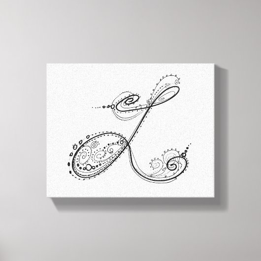 Toile Lettre alphabet L (Recto)