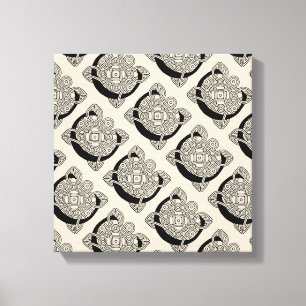 Toile Lettre C Vintage Monogramme de noeud celtique