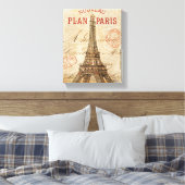 Toile Lettre de Paris (Insitu(Chambre))