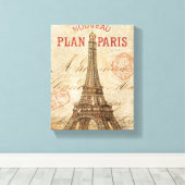 Toile Lettre de Paris (Insitu (Plancher de Bois))