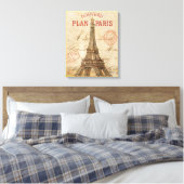 Toile Lettre de Paris (Insitu(Chambre))