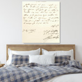 Toile Lettre de Sir Francis Drake (Insitu(Chambre))
