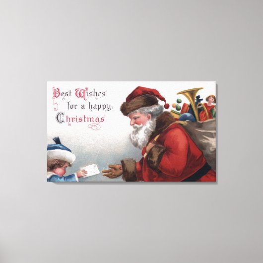 Toile Lettre de voeux de Noël (Recto)