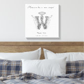 Toile Lettre d'hommage monogramme W (Insitu(Chambre))