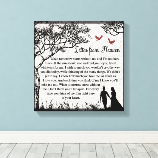 Toile Lettre du Ciel (Insitu (Plancher de Bois))