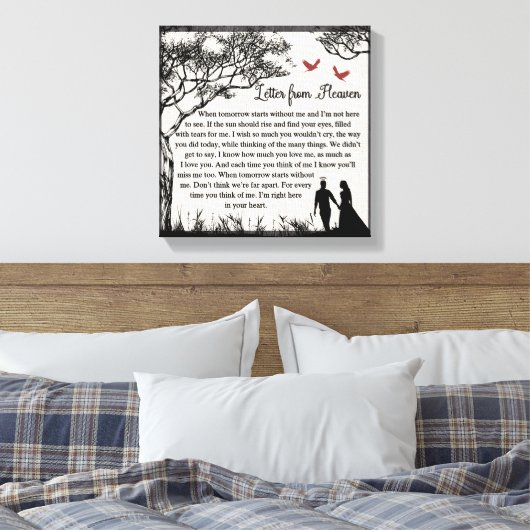 Toile Lettre du Ciel (Insitu(Chambre))