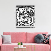 Toile Lettre G Monogramme médiéval Art Nouveau (Insitu(Salon))
