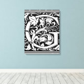 Toile Lettre G Monogramme médiéval Art Nouveau (Insitu (Plancher de Bois))