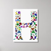 Toile Lettre H Monogramme (Recto)