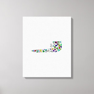 TOILE LETTRE HÉBRAÏQUE VVV