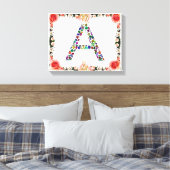 Toile Lettre Initiale A, Monogramme Moderne Design (Insitu(Chambre))