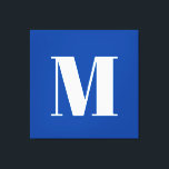 Toile LETTRE INITIALE Bleu Profond Monogramme Moderne De<br><div class="desc">Voulez-vous posséder un produit avec les initiales de votre nom? Il est très simple,  esthétique et attrayant.</div>