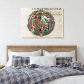 Toile Lettre initiale 'O' Osculatur me - Laissez-moi emb (Insitu(Chambre))