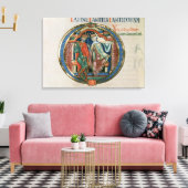 Toile Lettre initiale 'O' Osculatur me - Laissez-moi emb (Insitu(Salon))