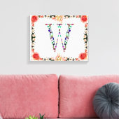 Toile Lettre initiale W (Insitu(Salon))