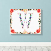 Toile Lettre initiale W (Insitu (Plancher de Bois))