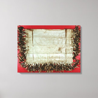 Toile Lettre médiévale de protestation de la Bohême