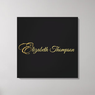 Toile Lettre monogramme E Cheval en parties scintillant