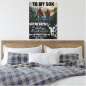 Toile Lettre Personnalisée À Mon Fils De Papa Blanket, (Insitu(Chambre))