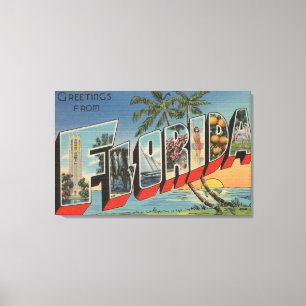Toile Lettre ScenesFlorida de FloridaLarge