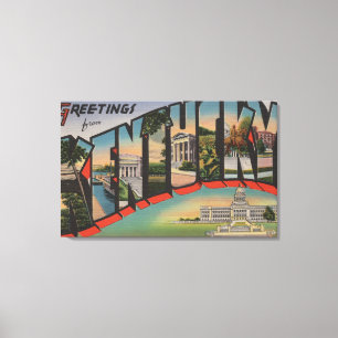 Toile Lettre ScenesKentucky de KentuckyLarge