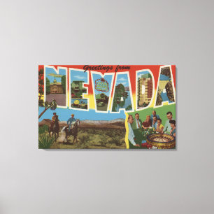 Toile Lettre ScenesNevada 2 de NevadaLarge