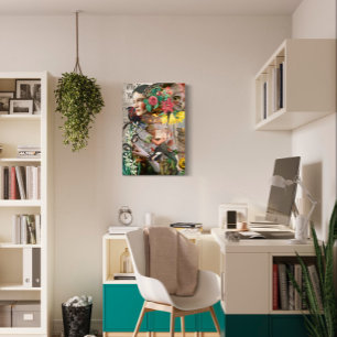 Toile Lettre secrète Collage numérique Vintage