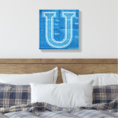 Toile Lettre U Monogramme de Plan (Insitu(Chambre))