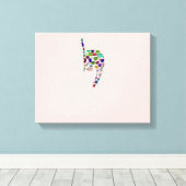 Toile Lettre 'YOD' (Insitu (Plancher de Bois))