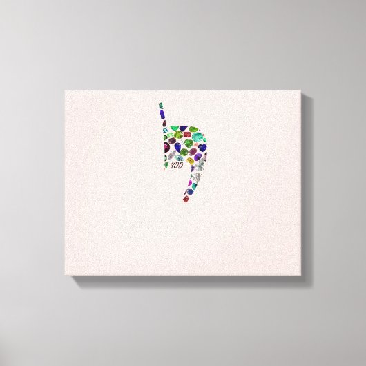 Toile Lettre 'YOD' (Recto)