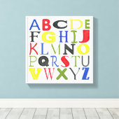 Toile Lettres de couleur vive de Megan Meagher (Insitu (Plancher de Bois))